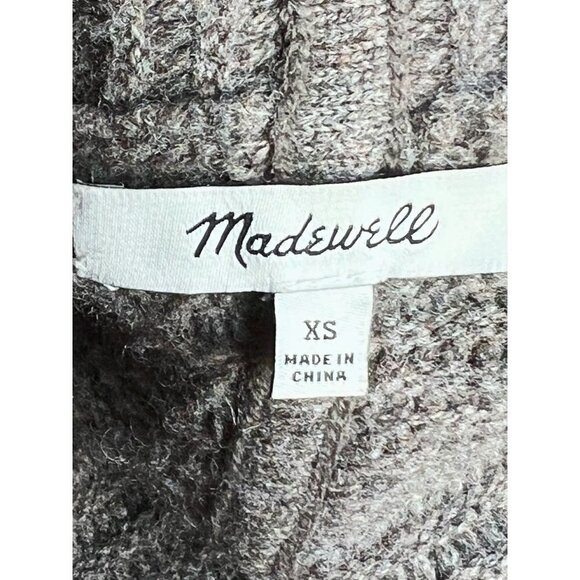 MADEWELL Fulton Sweater-Coat 100% Merino Wool w/ Pockets sz(XS) - Picture 9 of 10